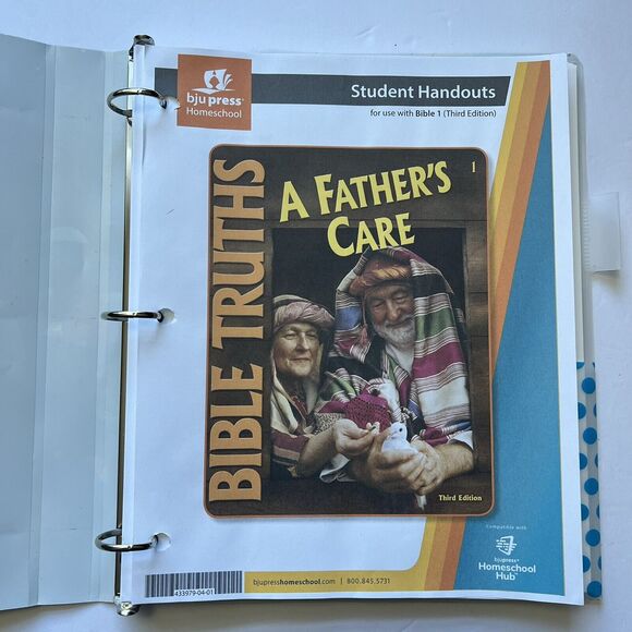 BJU Press Bible Truths 1 A Fathers Care Student Handouts Homeschool Curriculum - Picture 1 of 14